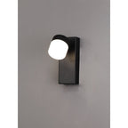 NL82169 Bovan Bathroom LED Wall Lamp Single Adjustable Sand Black