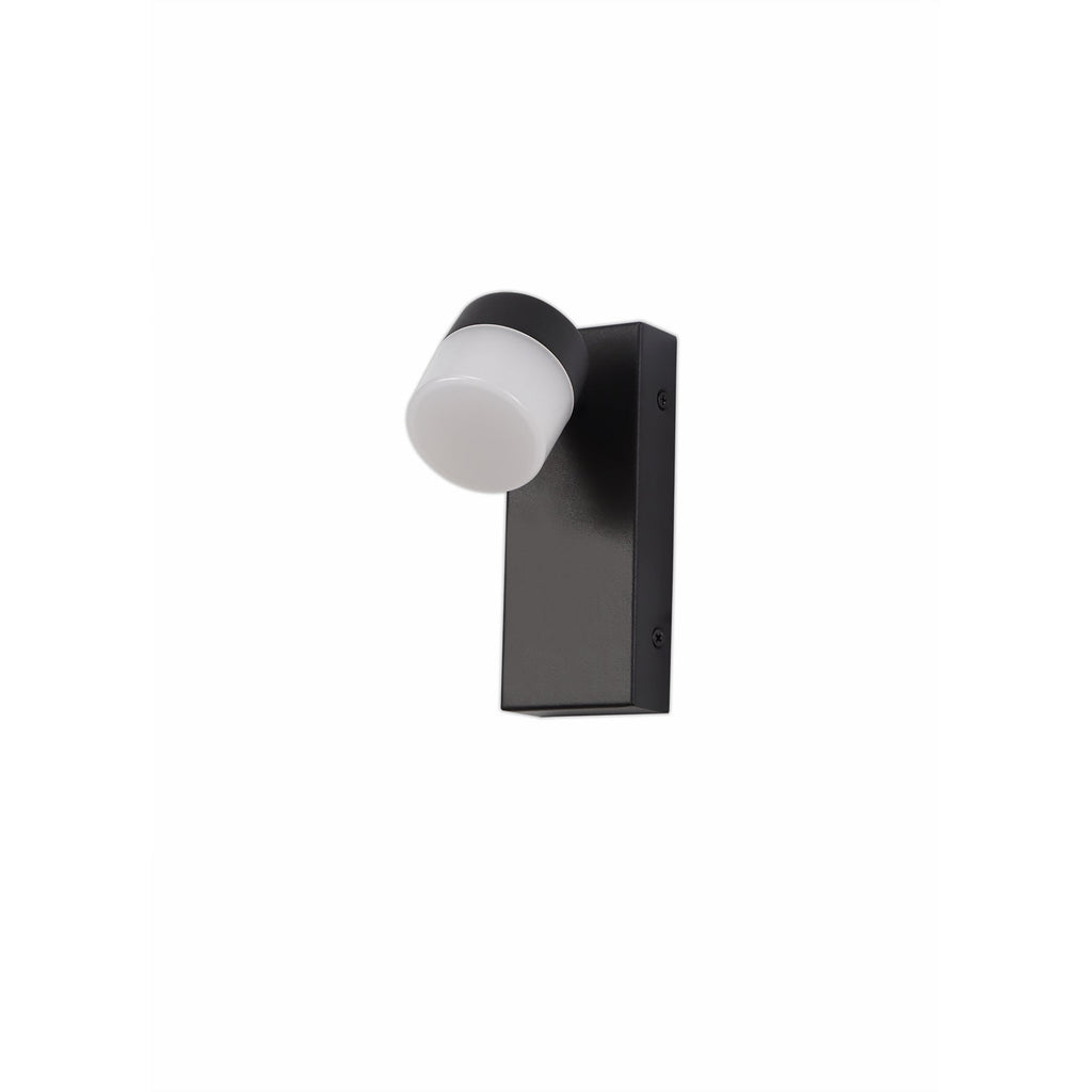 NL82169 Bovan Bathroom LED Wall Lamp Single Adjustable Sand Black
