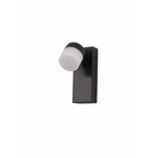 NL82169 Bovan Bathroom LED Wall Lamp Single Adjustable Sand Black