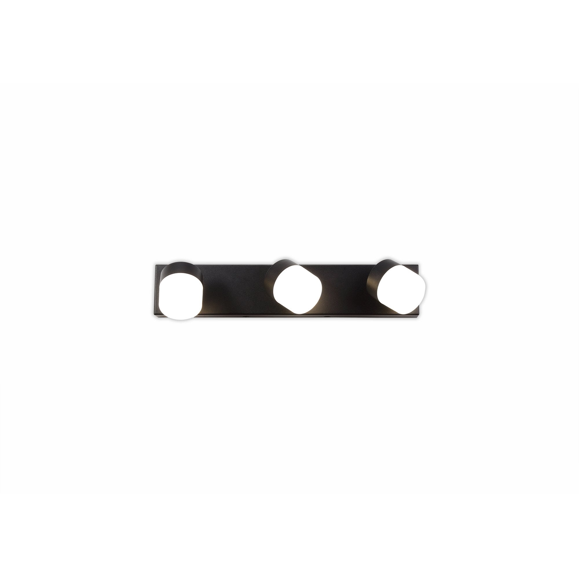 NL82179 Bovan Bathroom LED Wall Lamp Triple Adjustable Sand Black