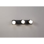 NL82179 Bovan Bathroom LED Wall Lamp Triple Adjustable Sand Black