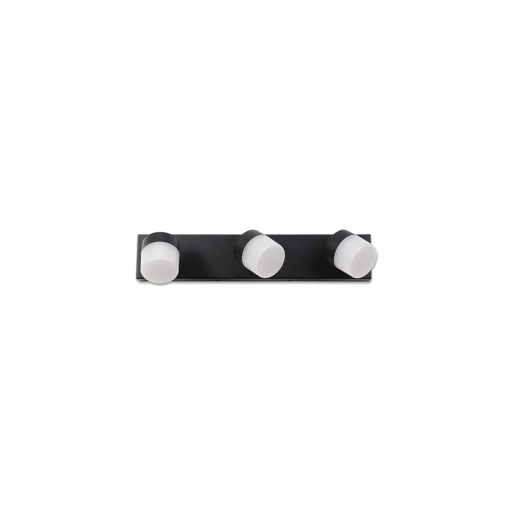 NL82179 Bovan Bathroom LED Wall Lamp Triple Adjustable Sand Black