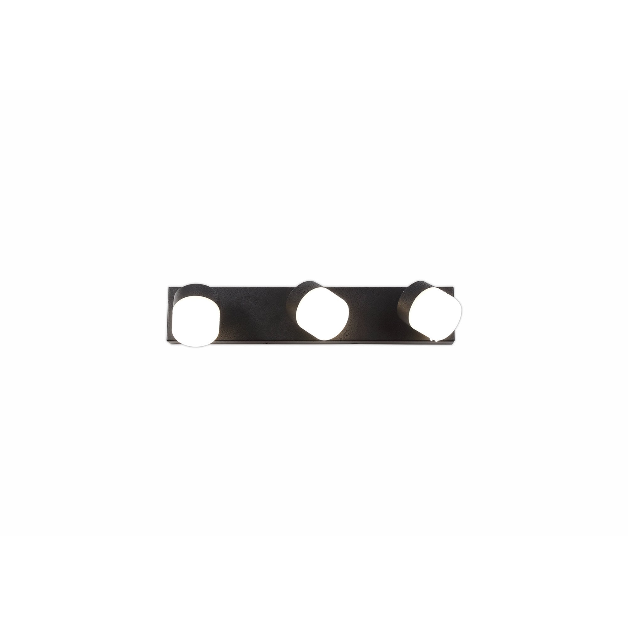 NL82179 Bovan Bathroom LED Wall Lamp Triple Adjustable Sand Black