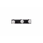 NL82179 Bovan Bathroom LED Wall Lamp Triple Adjustable Sand Black