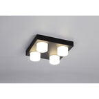 NL82189 Bovan Bathroom LED 4 Light Fixed Ceiling Sand Black