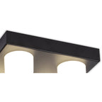 NL82189 Bovan Bathroom LED 4 Light Fixed Ceiling Sand Black