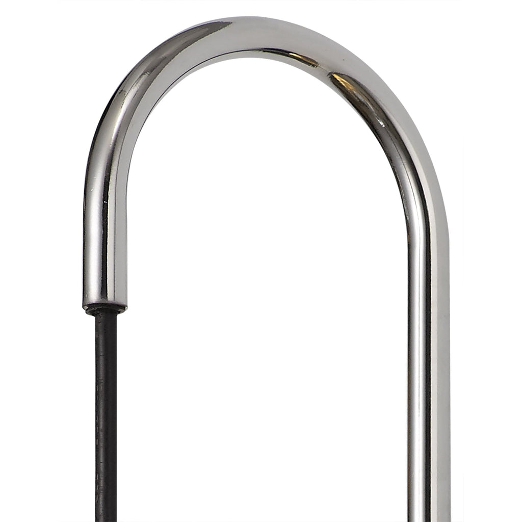 NL82229 Barter LED Switched Wall Lamp Polished Chrome/Black With Copper Glass