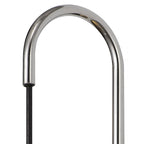 NL82229 Barter LED Switched Wall Lamp Polished Chrome/Black With Copper Glass