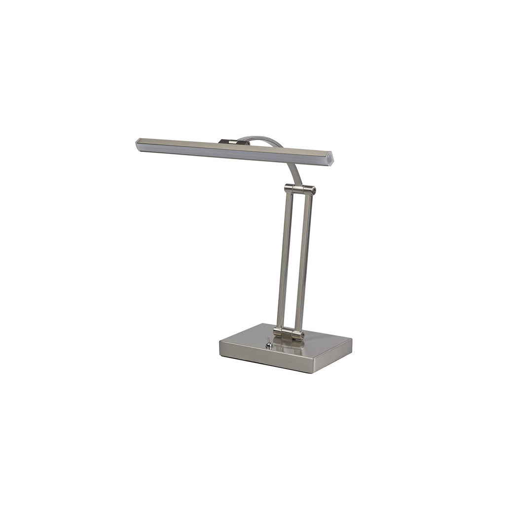 NL82249 Penton LED 1 Arm Table Lamp Satin Nickel