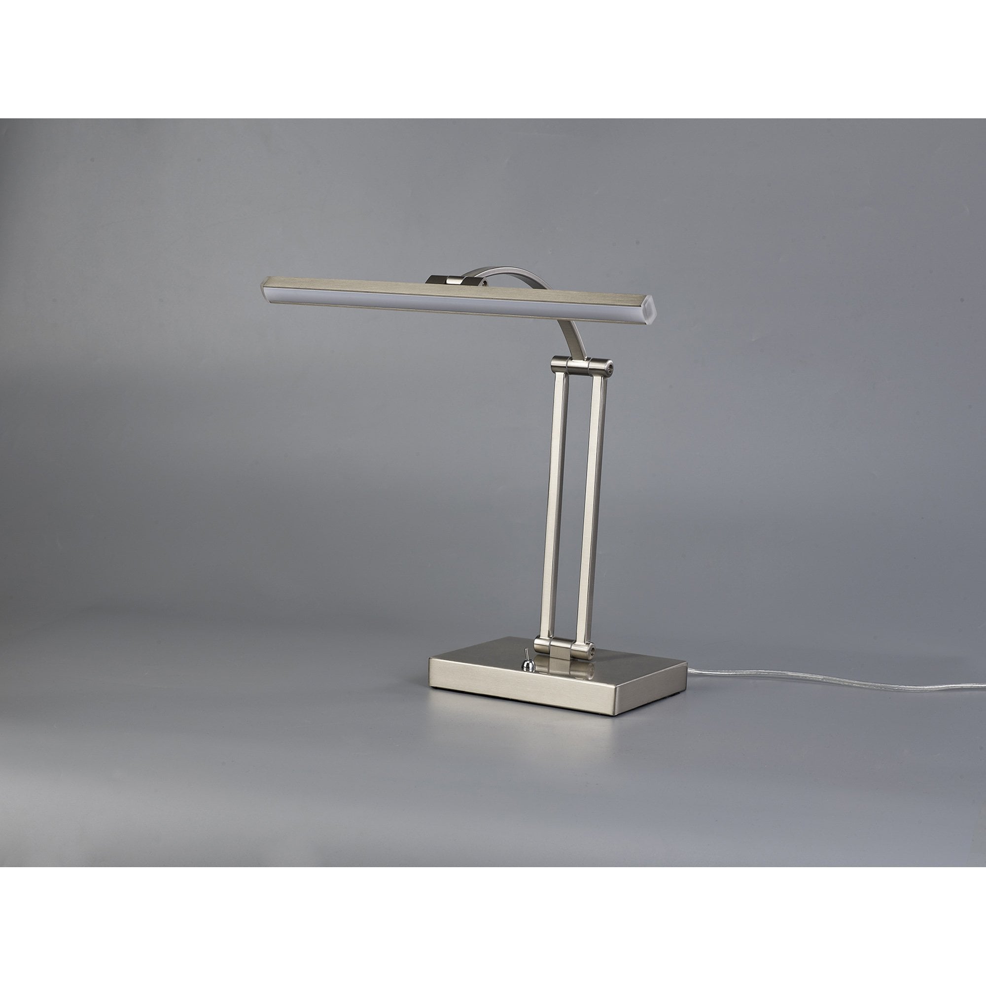 NL82249 Penton LED 1 Arm Table Lamp Satin Nickel