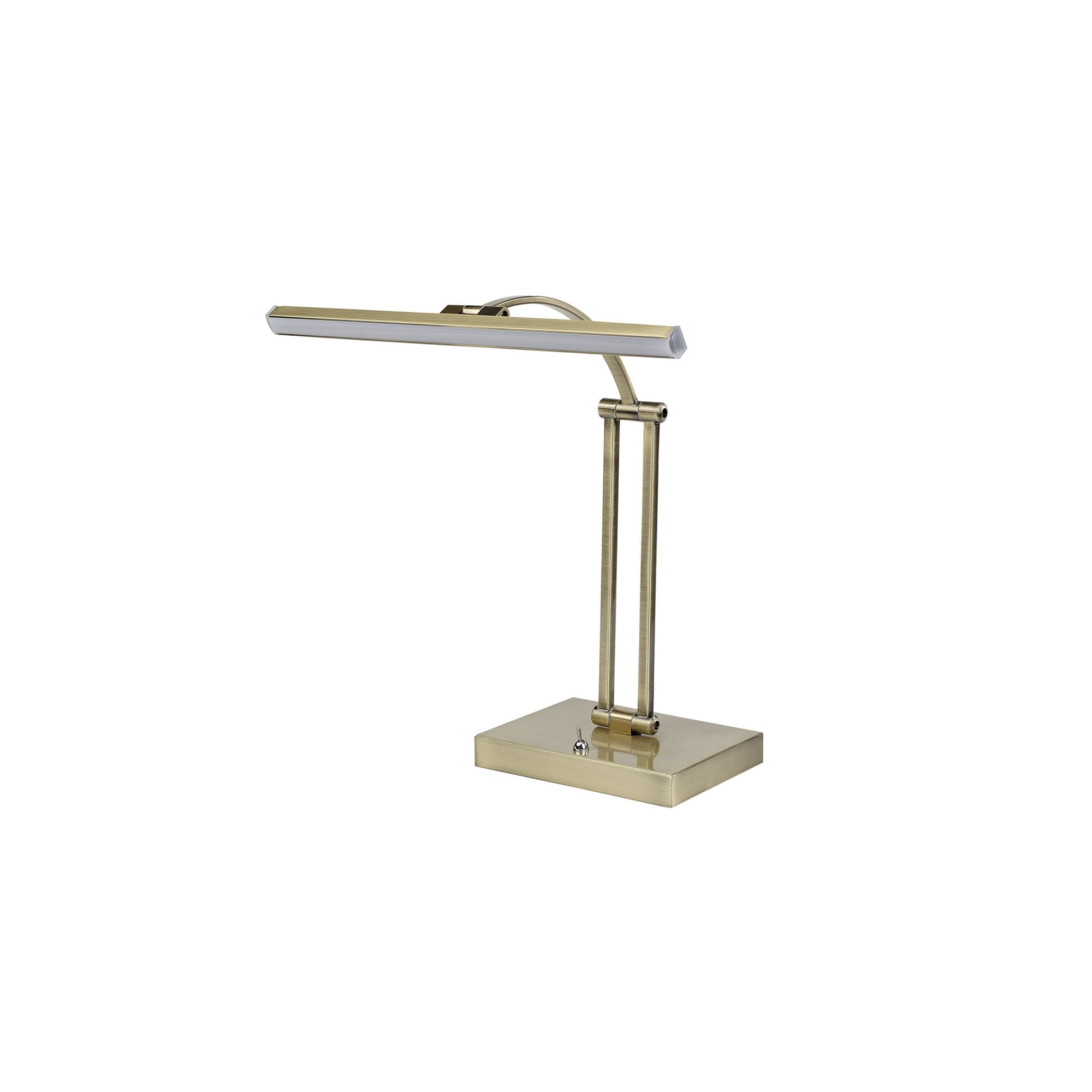 NL82259 Penton LED 1 Arm Table Lamp Antique Brass