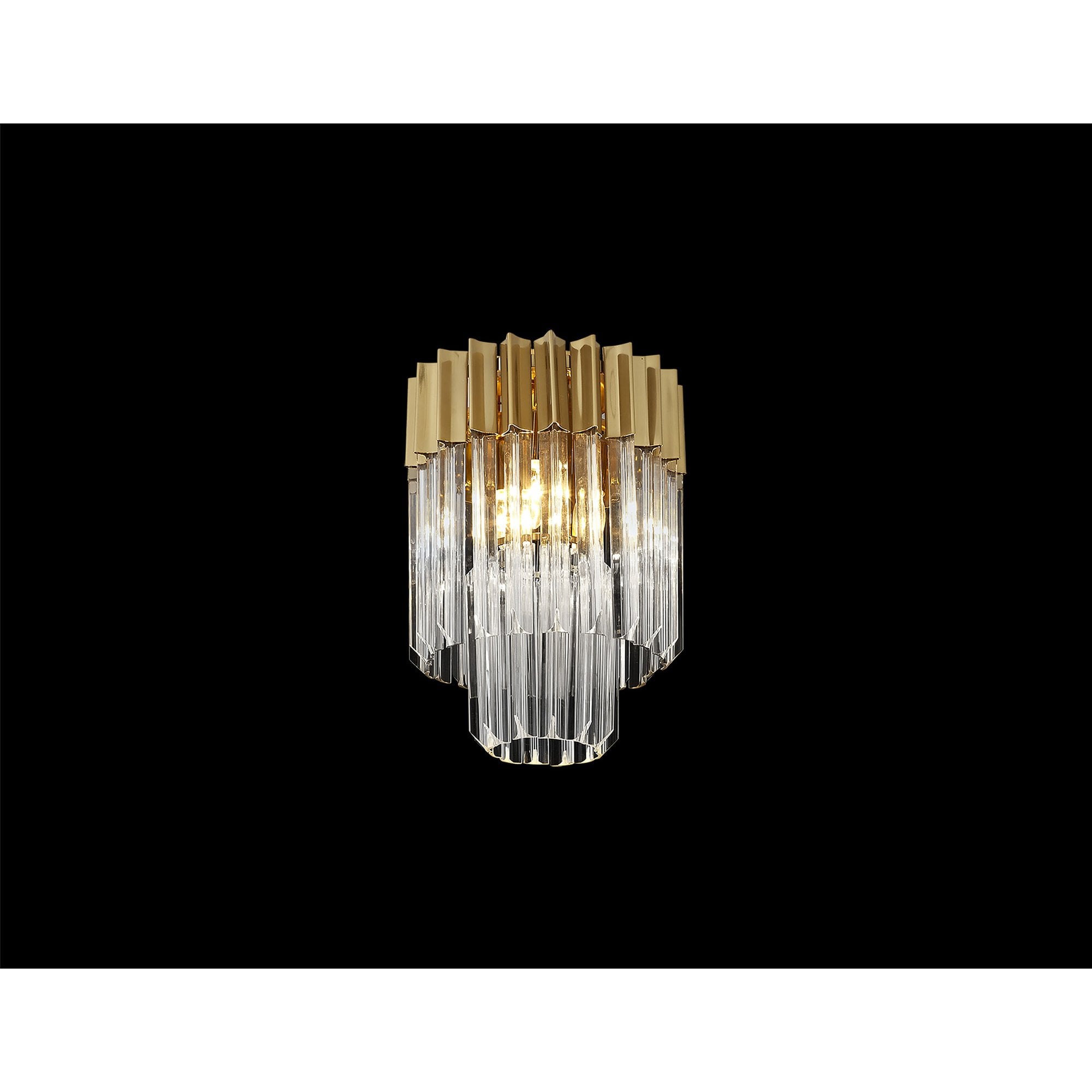 NL82279 Vienna Ceiling Round 3 Light Brass/Clear Glass
