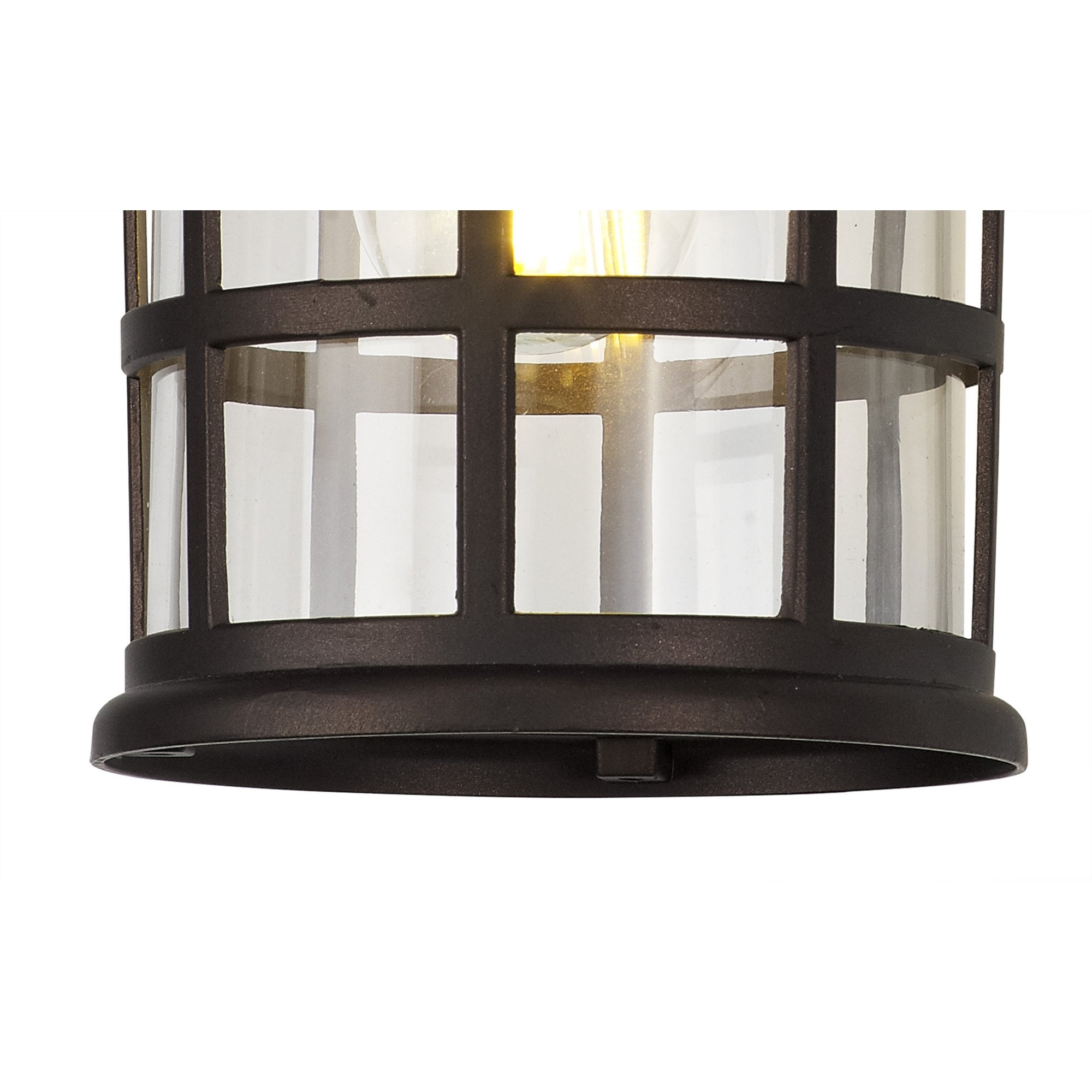 NL82499 Guard Outdoor Down Round Grid Wall Lamp Antique Bronze