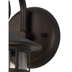 NL82499 Guard Outdoor Down Round Grid Wall Lamp Antique Bronze