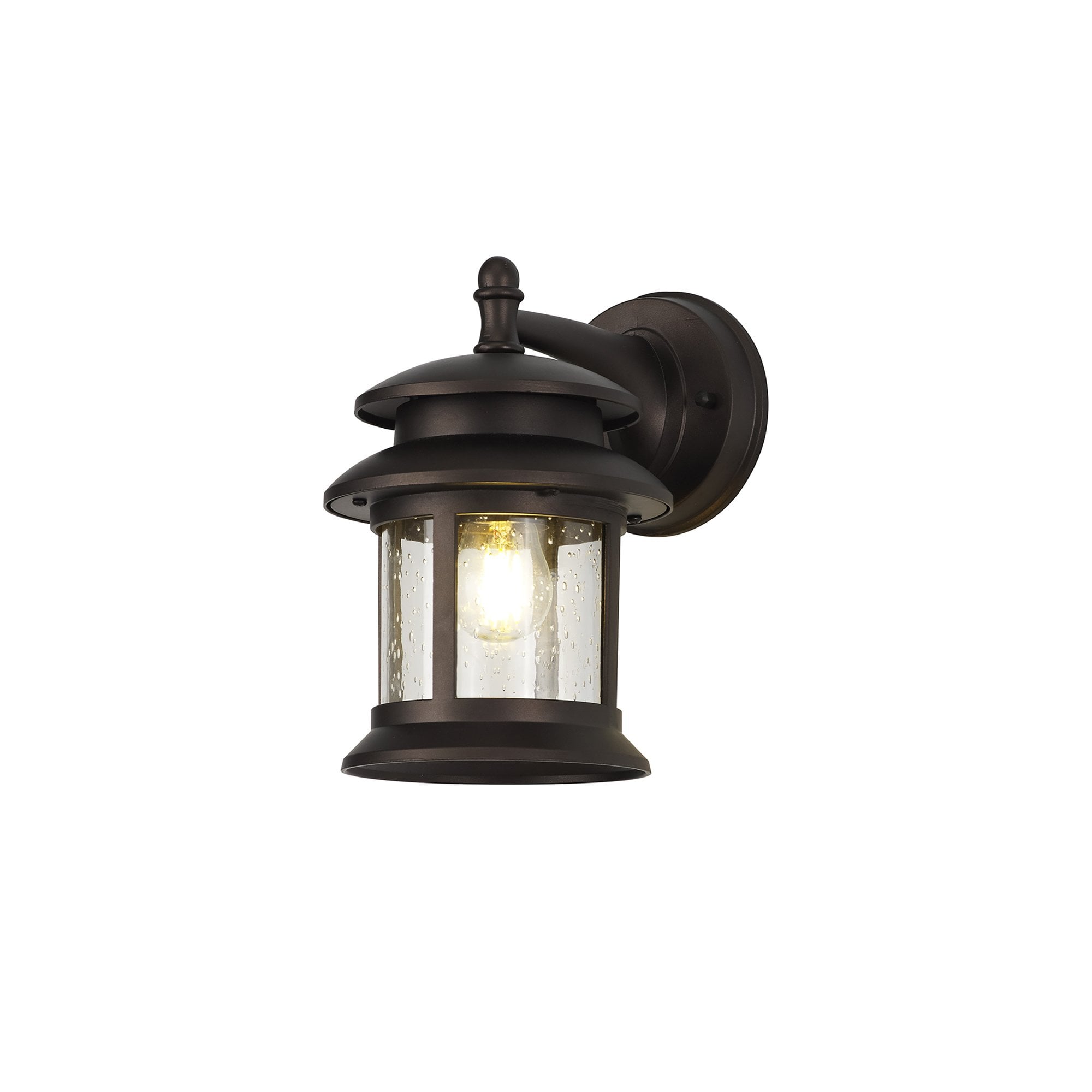 NL82509 Guard Outdoor Down Round Wall Lamp Antique Bronze