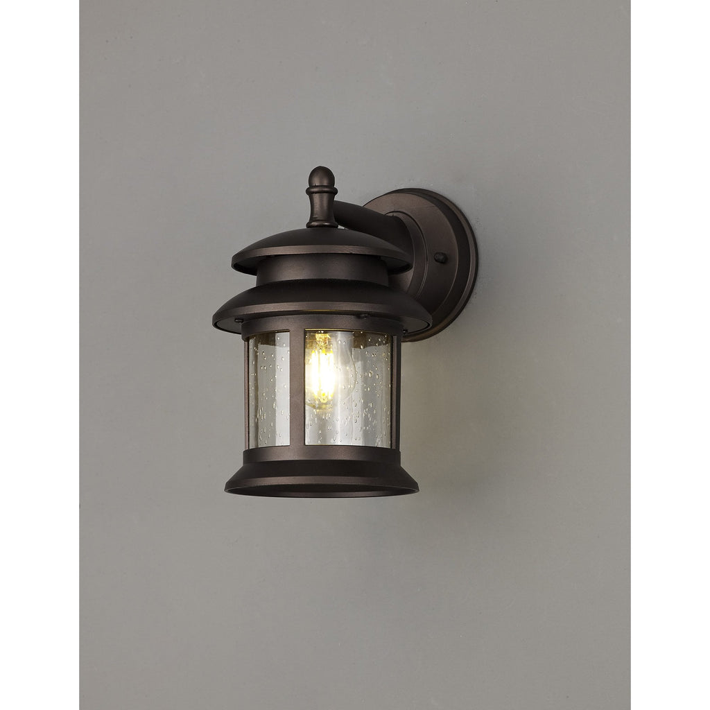 NL82509 Guard Outdoor Down Round Wall Lamp Antique Bronze