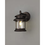 NL82509 Guard Outdoor Down Round Wall Lamp Antique Bronze
