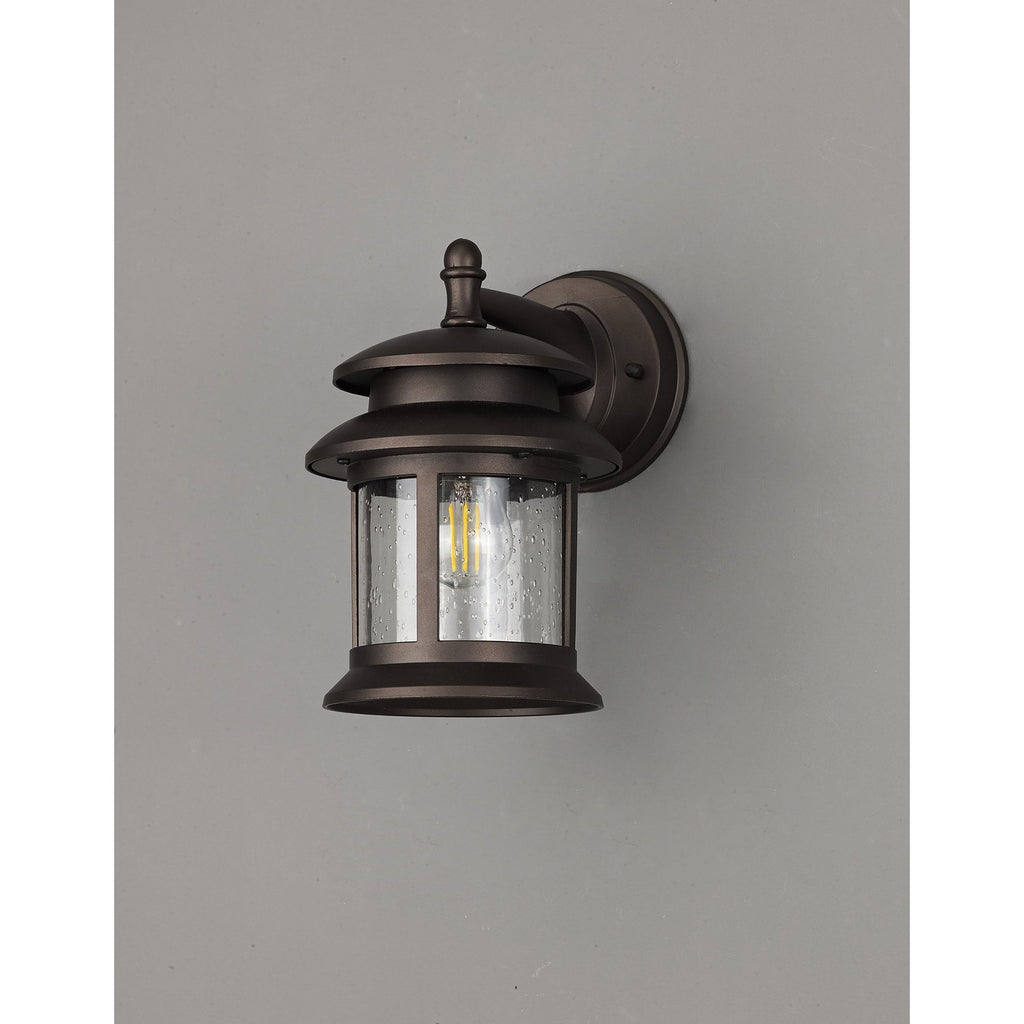 NL82509 Guard Outdoor Down Round Wall Lamp Antique Bronze