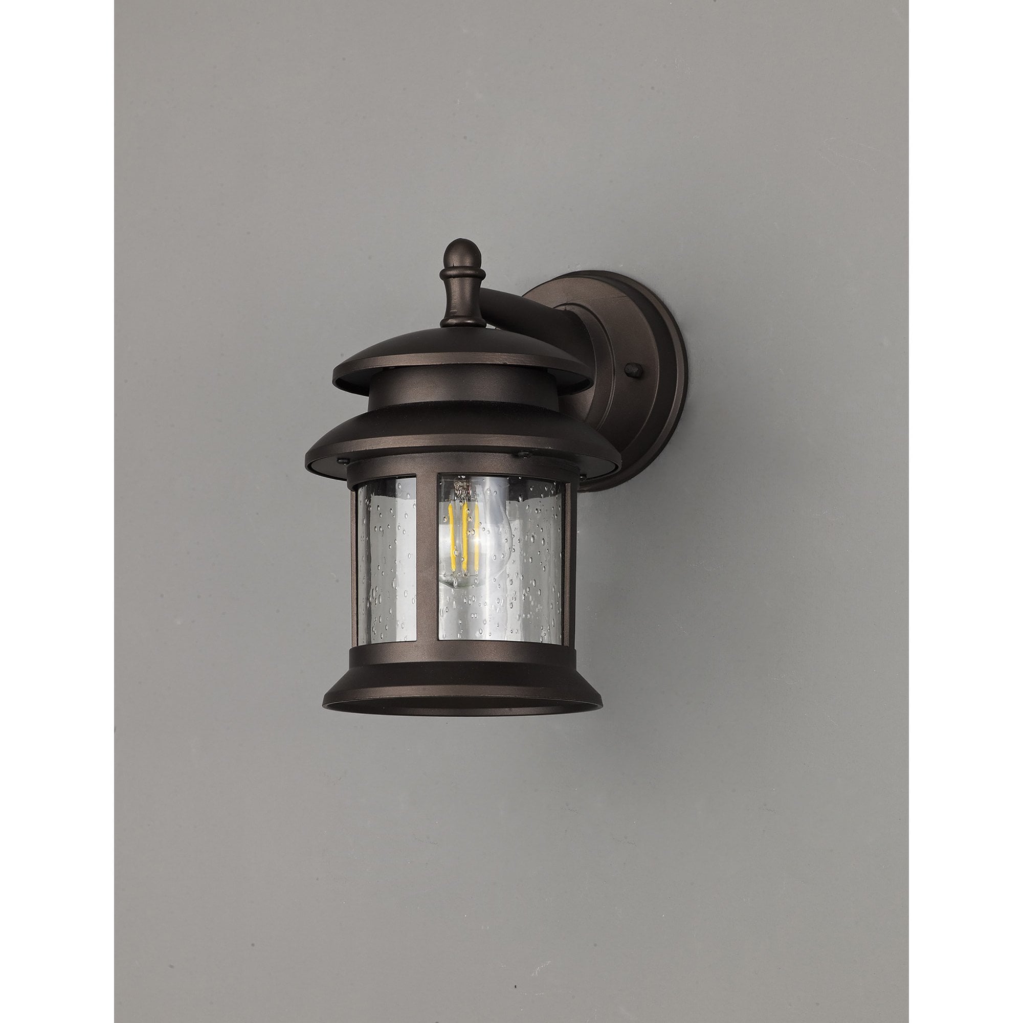 NL82509 Guard Outdoor Down Round Wall Lamp Antique Bronze