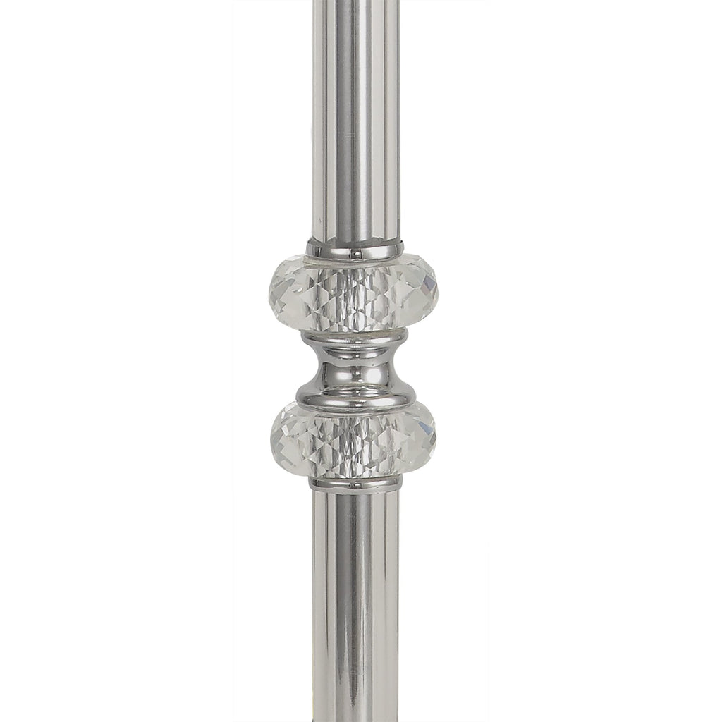 NL82569 Glastonbury Table Lamp Polished Chrome/Clear Glass/Crystal