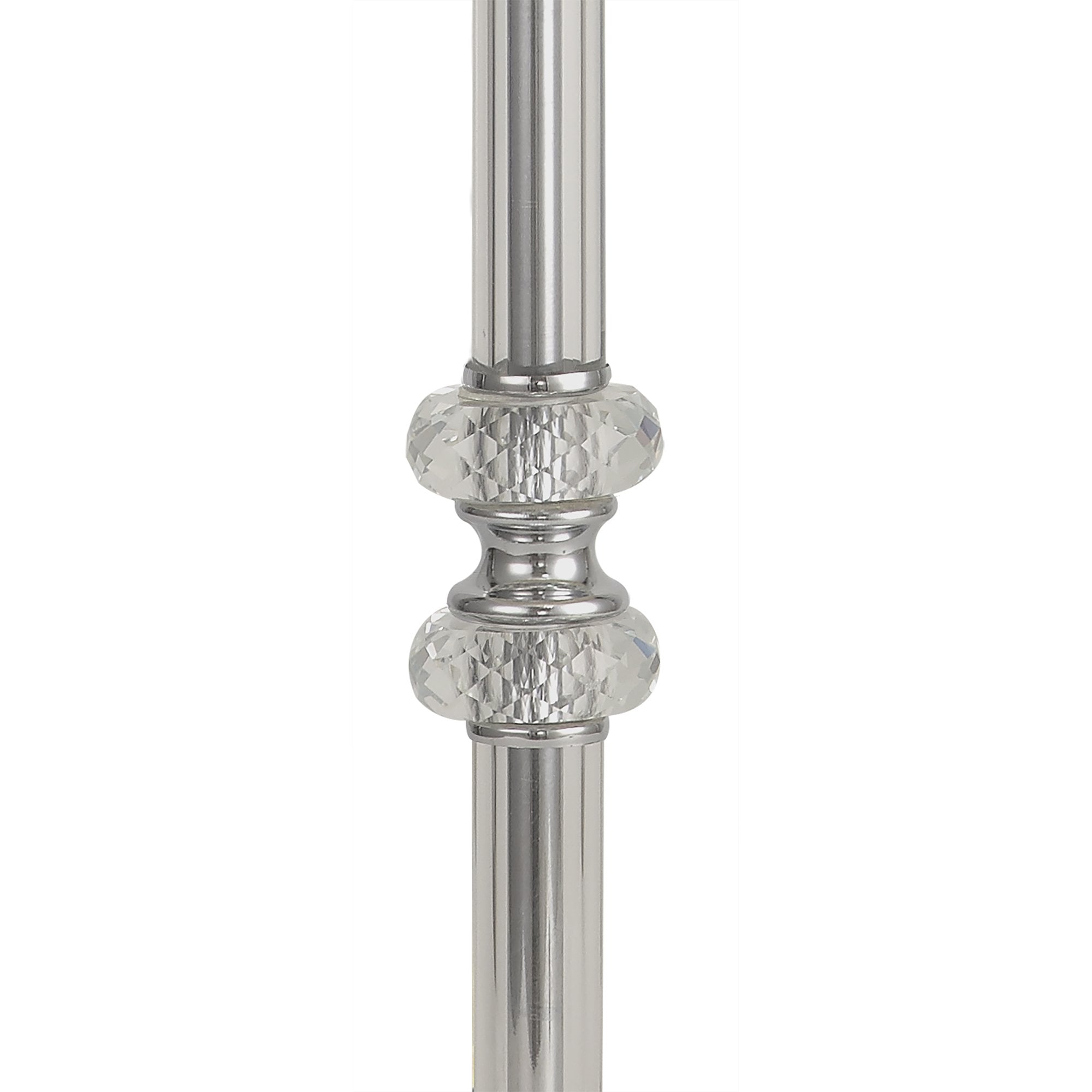 NL82569 Glastonbury Table Lamp Polished Chrome/Clear Glass/Crystal