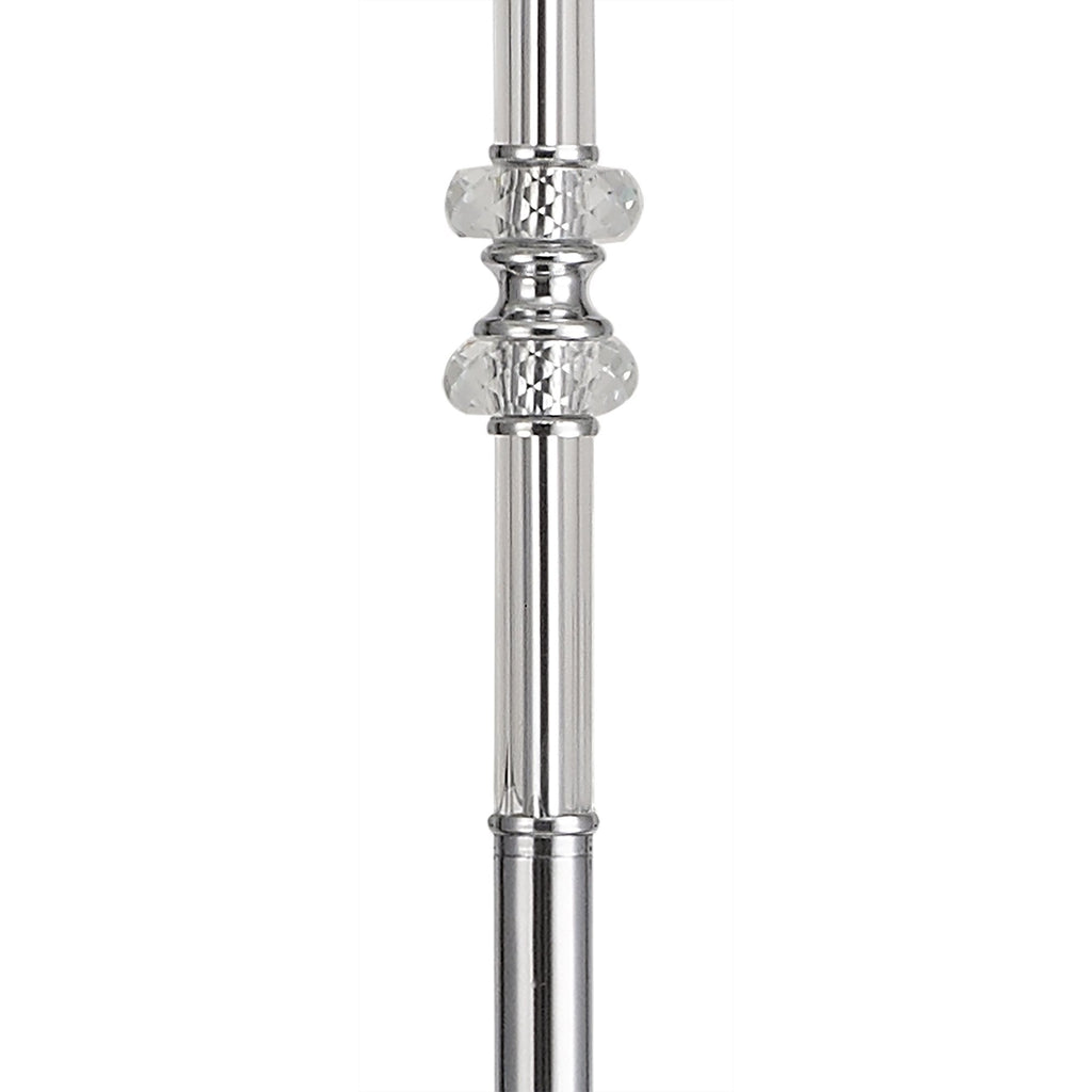 NL82589 Glastonbury Floor Lamp Polished Chrome/Clear Glass/Crystal