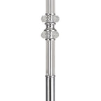 NL82589 Glastonbury Floor Lamp Polished Chrome/Clear Glass/Crystal