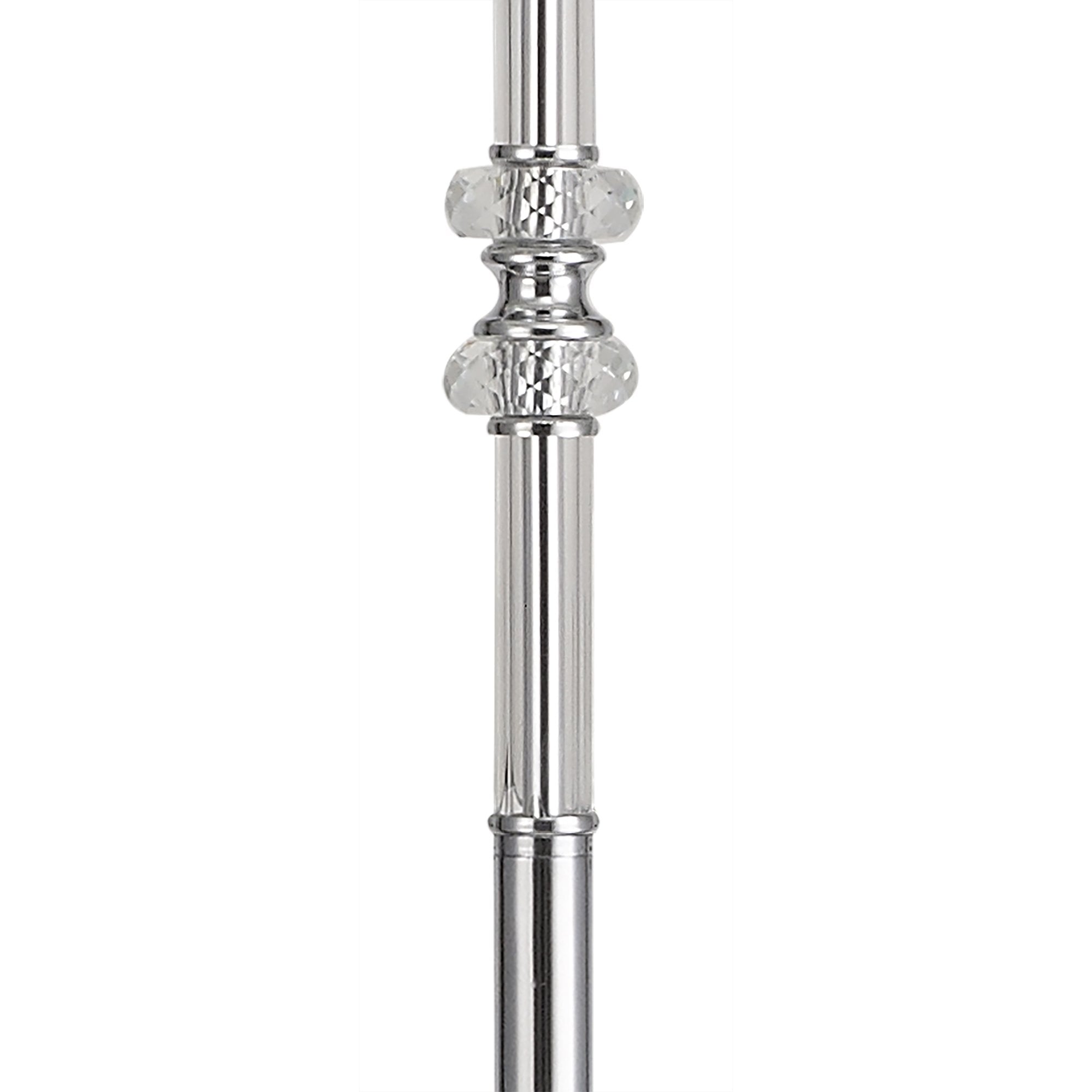 NL82589 Glastonbury Floor Lamp Polished Chrome/Clear Glass/Crystal