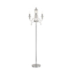 NL82599 Glastonbury Floor Lamp 3 Light Polished Chrome/Clear Glass/Crystal