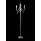 NL82599 Glastonbury Floor Lamp 3 Light Polished Chrome/Clear Glass/Crystal