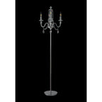 NL82599 Glastonbury Floor Lamp 3 Light Polished Chrome/Clear Glass/Crystal