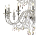NL82609 Glastonbury Chandelier Pendant 29 Light Polished Chrome/Clear Glass/Crystal
