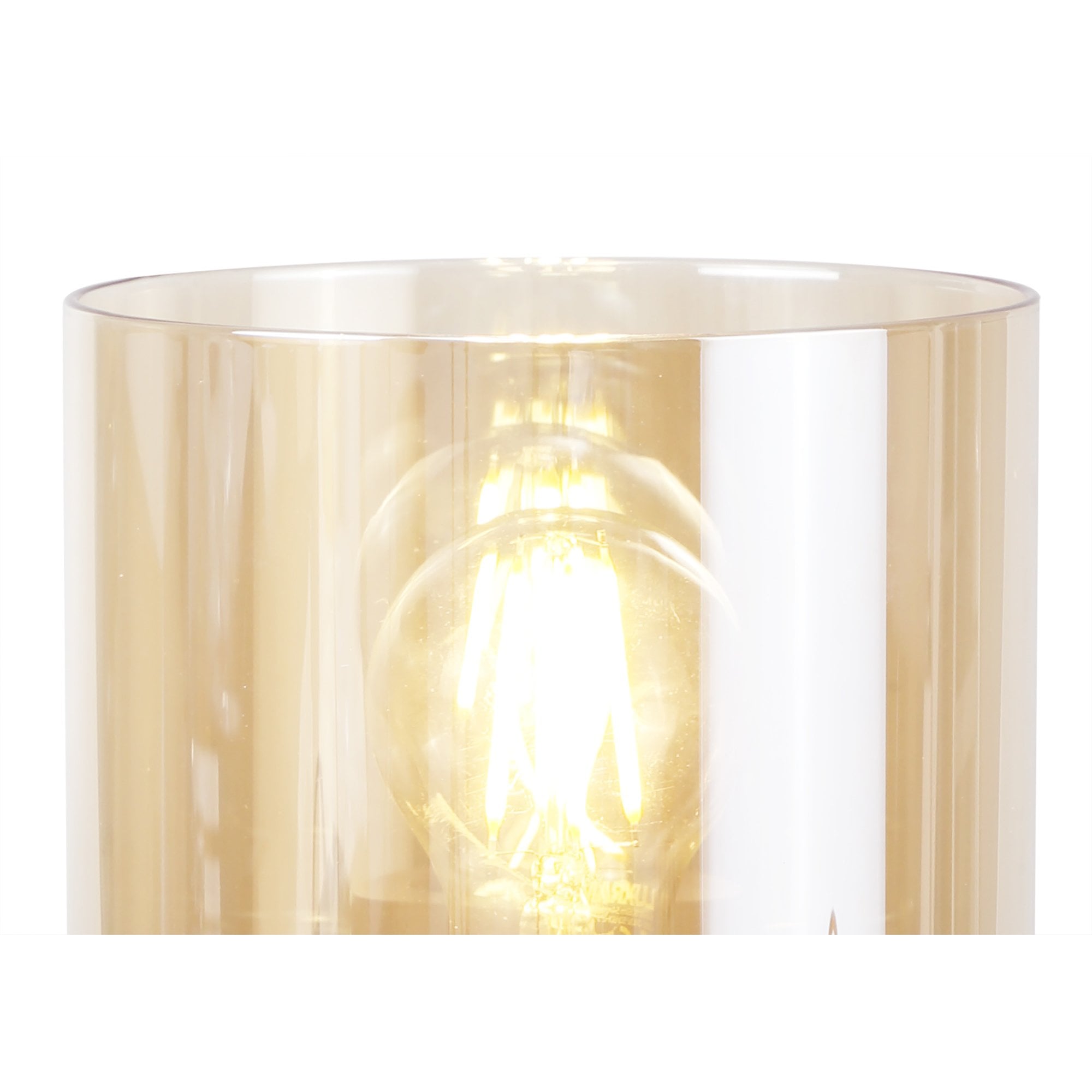 NL82669 Tokyo Table Lamp Mocha/Amber Glass