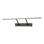 NL82709 Penton Small 2 Arm LED Picture Light Sand Black