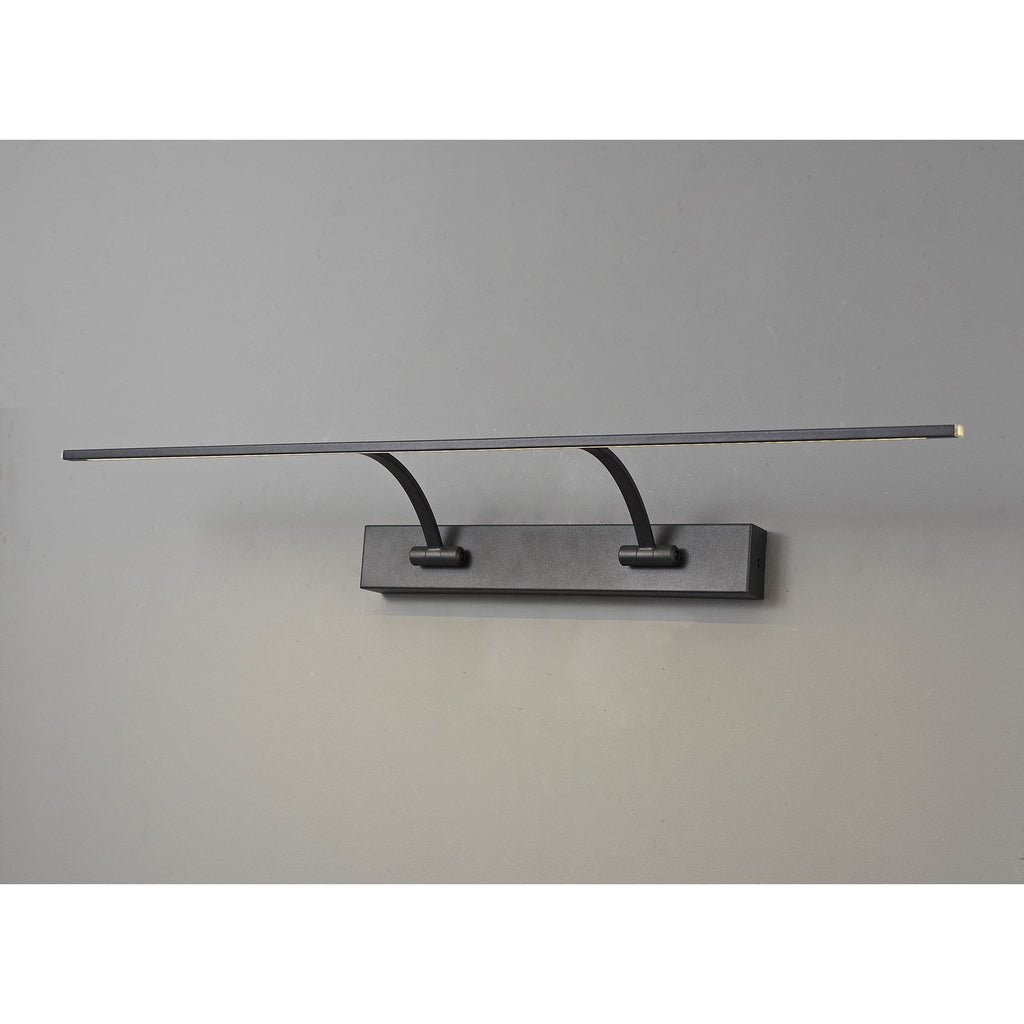 NL82709 Penton Small 2 Arm LED Picture Light Sand Black