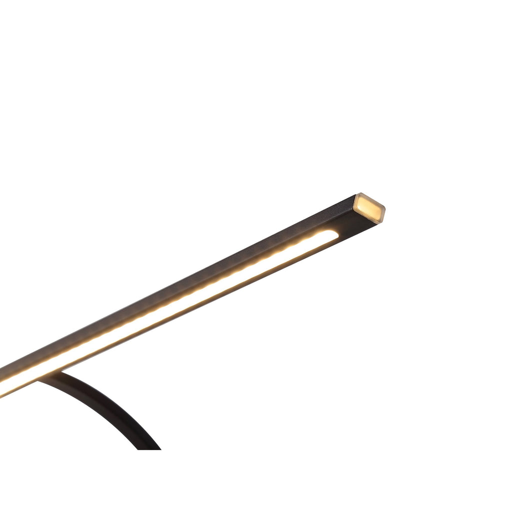 NL82709 Penton Small 2 Arm LED Picture Light Sand Black