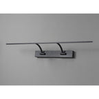 NL82709 Penton Small 2 Arm LED Picture Light Sand Black