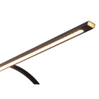 NL82719 Penton Large 2 Arm LED Picture Light Sand Black