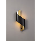 NL82759 Kally LED Wall Lamp Small Sand Black/Gold