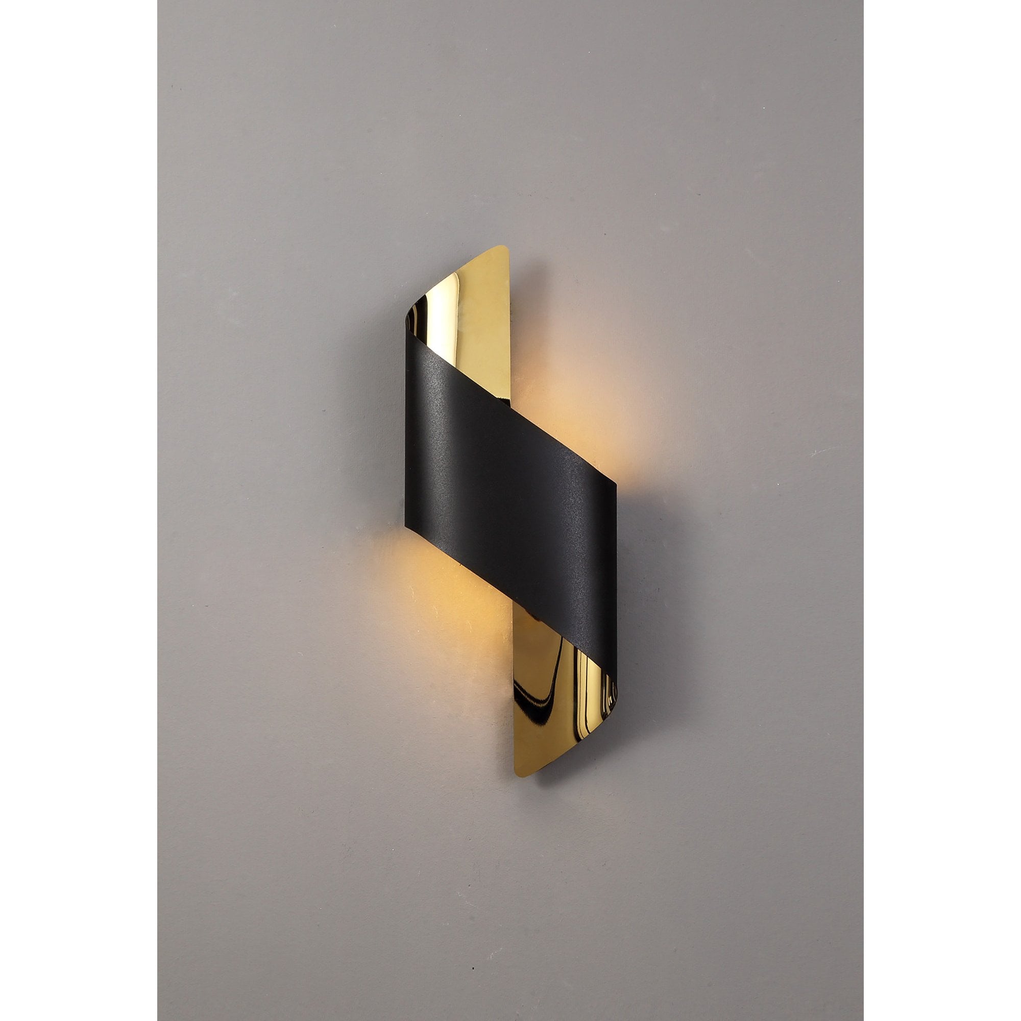 NL82759 Kally LED Wall Lamp Small Sand Black/Gold