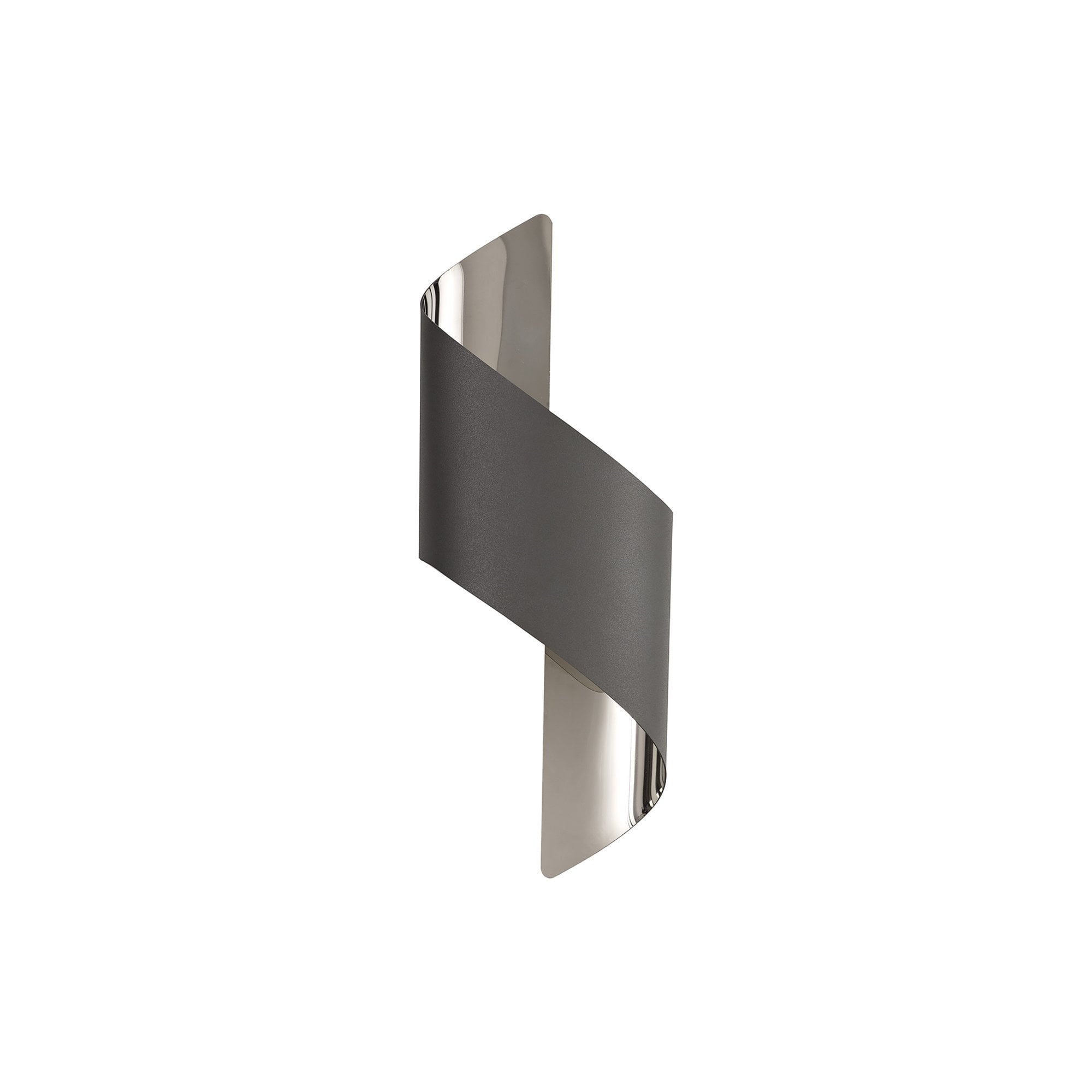 NL83109 Kally LED Wall Lamp Small Anthracite/Polished Chrome