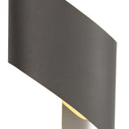 NL83109 Kally LED Wall Lamp Small Anthracite/Polished Chrome