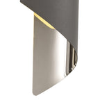 NL83109 Kally LED Wall Lamp Small Anthracite/Polished Chrome