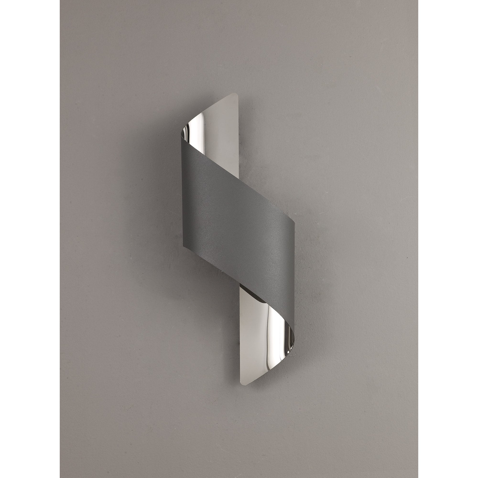 NL83109 Kally LED Wall Lamp Small Anthracite/Polished Chrome