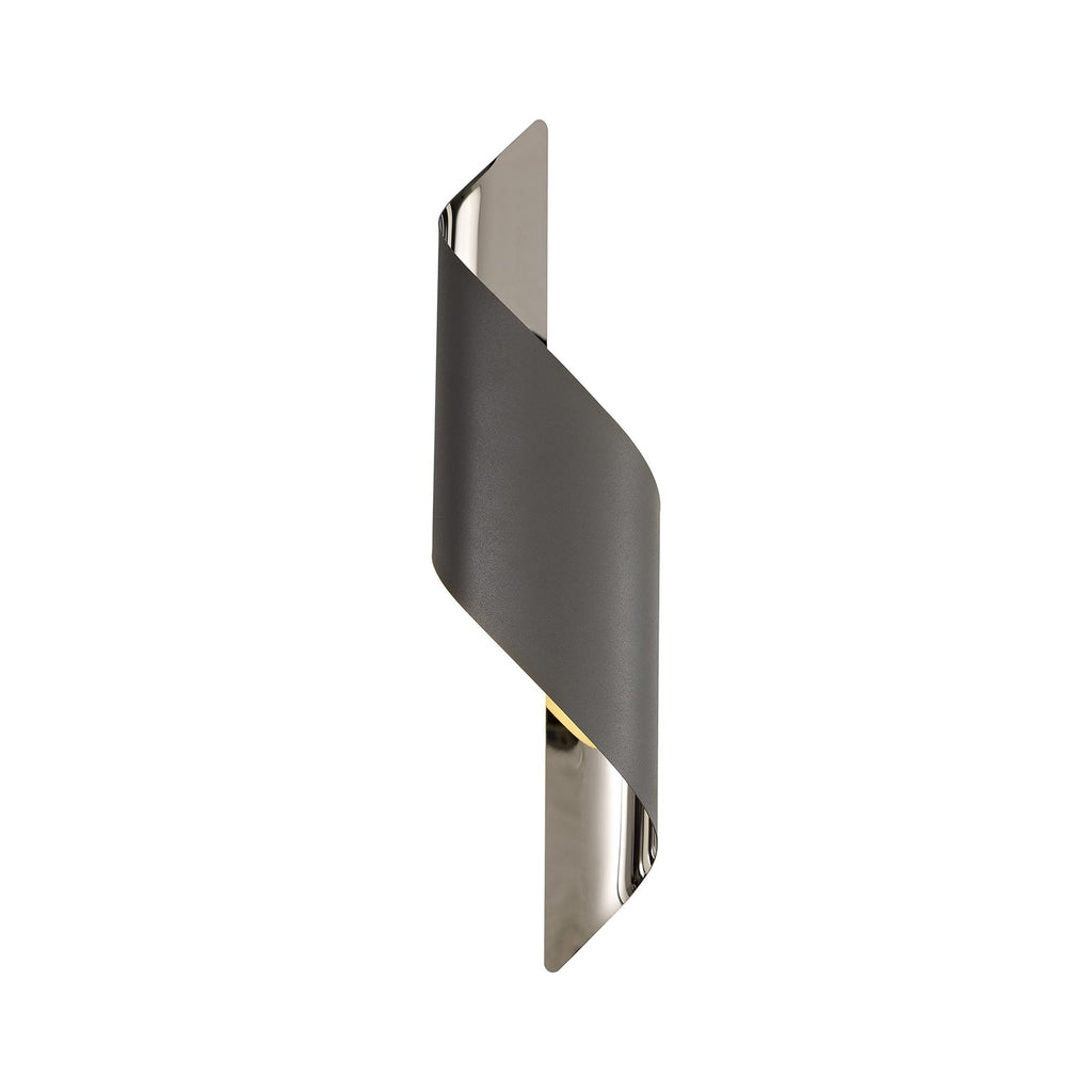 NL83119 Kally LED Wall Lamp Large Anthracite/Polished Chrome