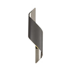 NL83119 Kally LED Wall Lamp Large Anthracite/Polished Chrome