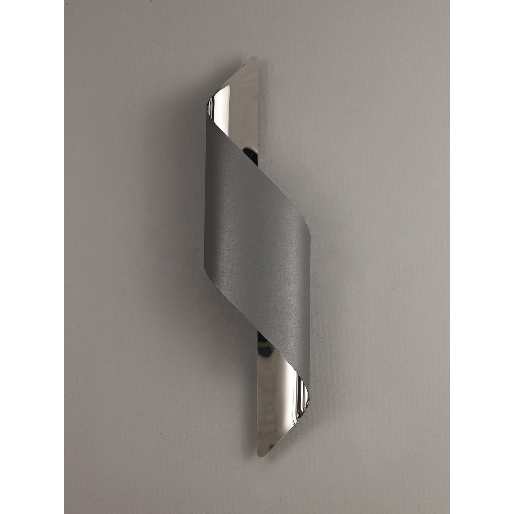 NL83119 Kally LED Wall Lamp Large Anthracite/Polished Chrome