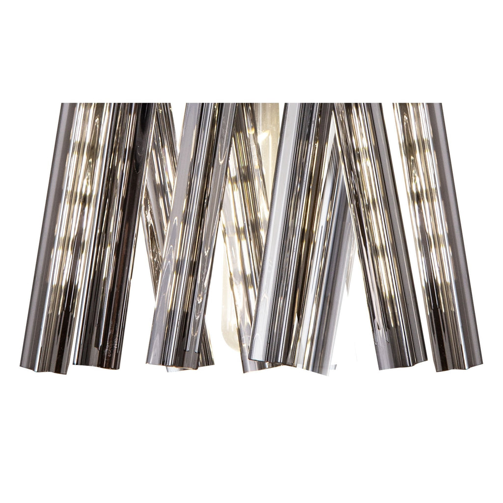 NL83639 Clover 2 Light Wall Light Brown Oxide / Smoke Glass
