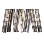 NL83639 Clover 2 Light Wall Light Brown Oxide / Smoke Glass