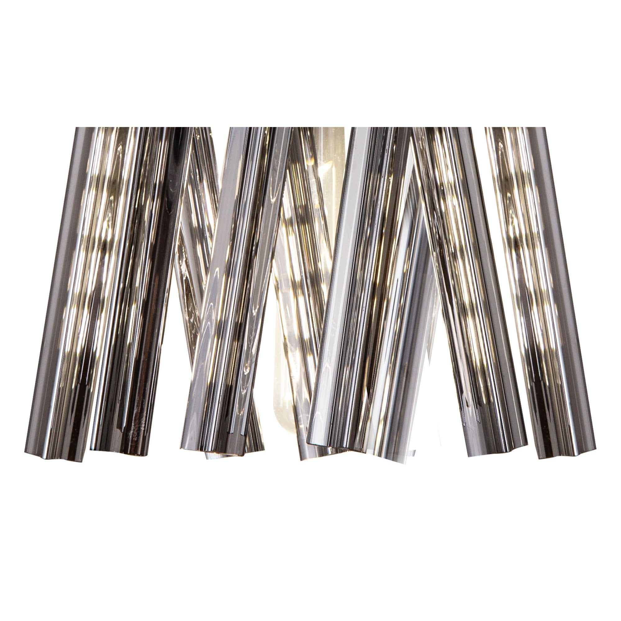 NL83639 Clover 2 Light Wall Light Brown Oxide / Smoke Glass